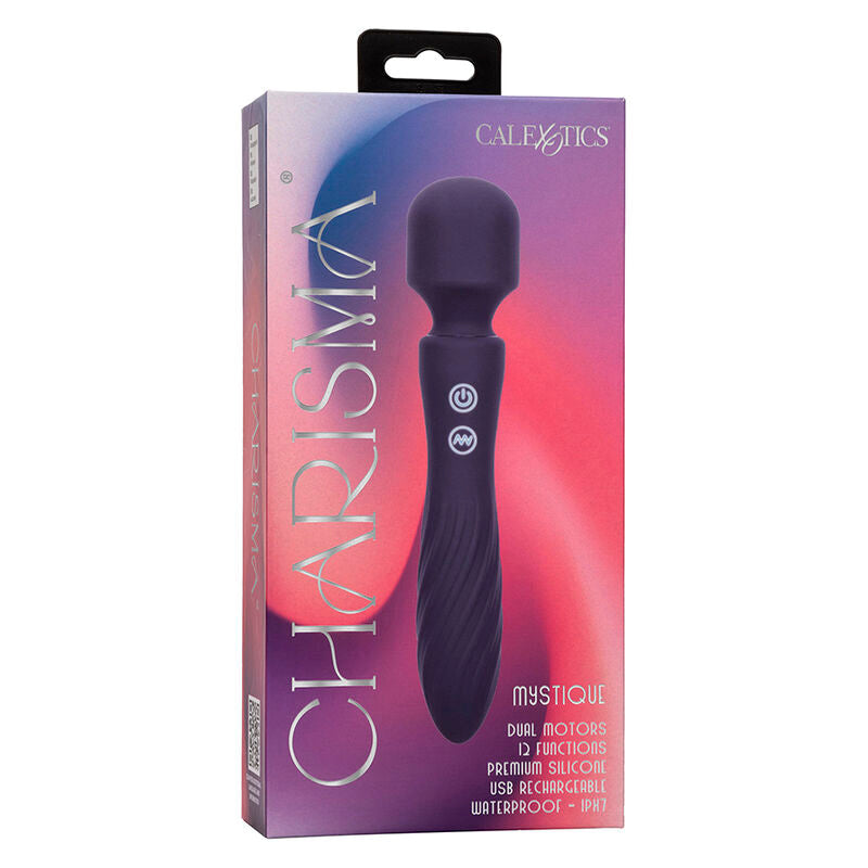 Charisma Mystique Massagegerät mit zwei Motoren, 12 Funktionen, 20,5 cm x 4,5 cm, Violett