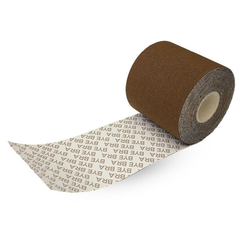 Körperklebeband 5 m x 6,5 cm + 3 Paar braune Mund-Nasen-Masken