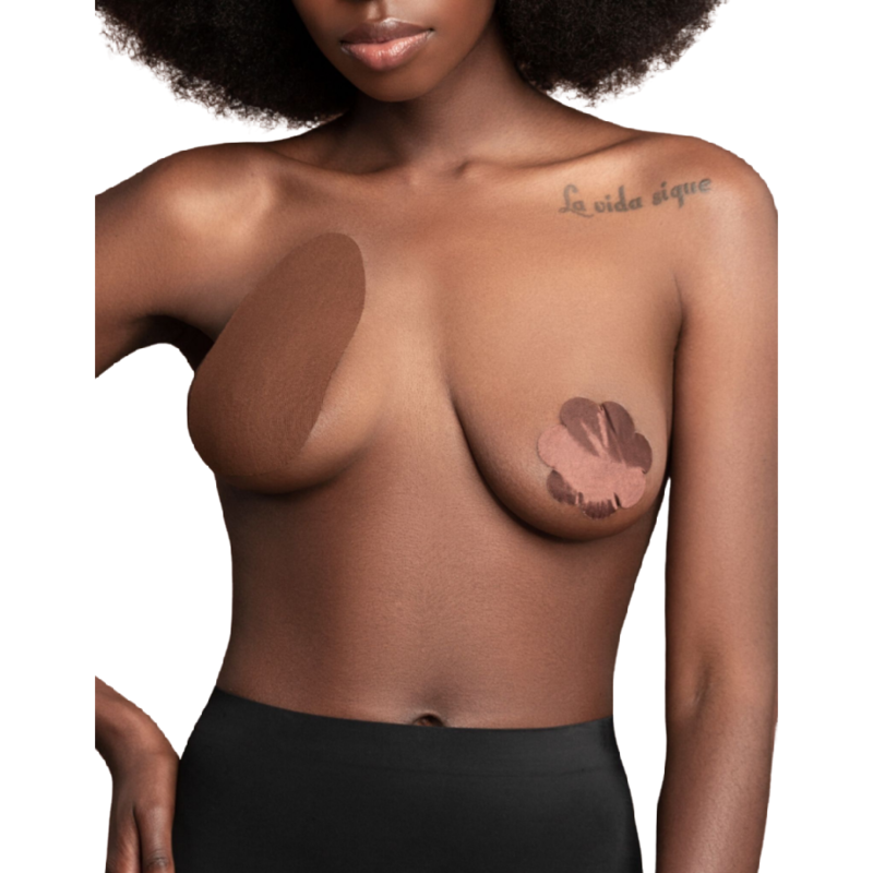 Brustvergrößerung + 3 Paar beige Satin-Cups A/C
