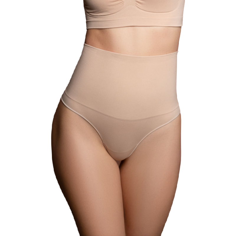 Faja ohne Costuras Stil Tanga Beige Größe M