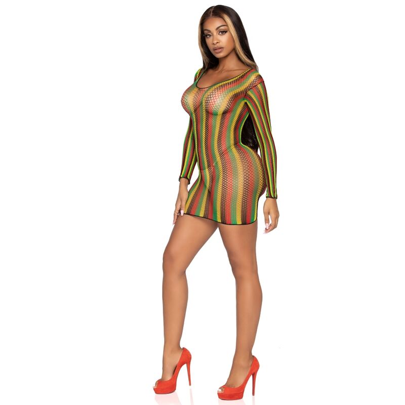 Rasta Minikleid Einheitsgröße