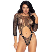 Body Tanga de Manga Larga Talla Unica Blanco