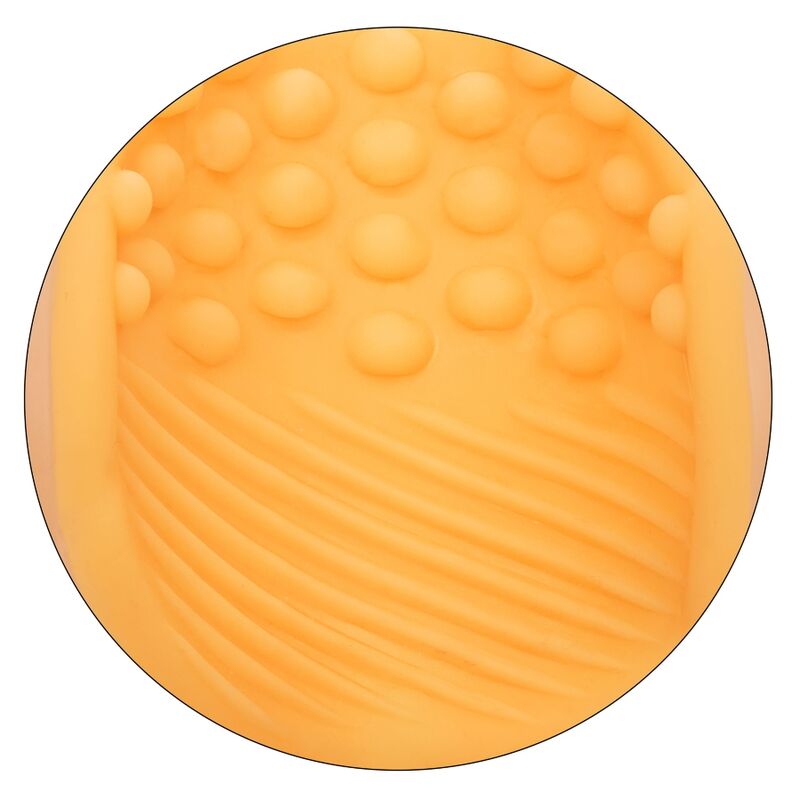 Masturbator mit orangefarbenem Perlengriff