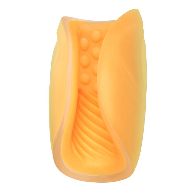 Masturbator mit orangefarbenem Perlengriff
