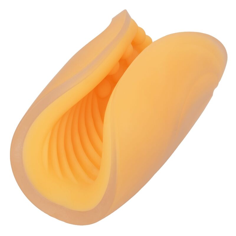 Masturbator mit orangefarbenem Perlengriff