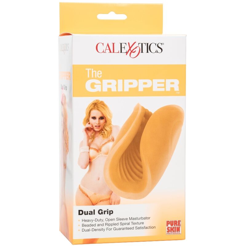 Masturbator mit orangefarbenem Perlengriff