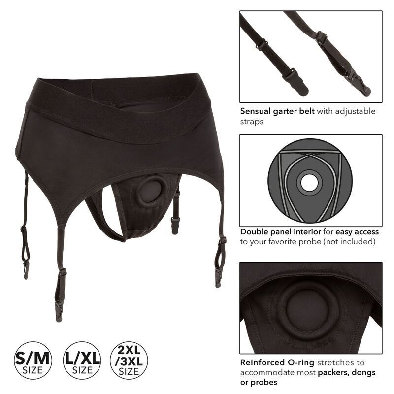 Boundless String mit Strumpfband s/m