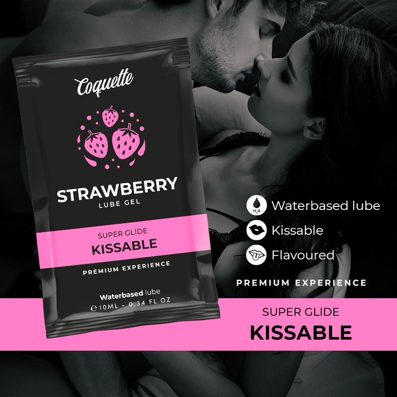 Kissable Strawberry Gleitmittel auf Wasserbasis 10 ml