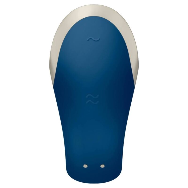 Double Love Luxus Partnervibrator Blau