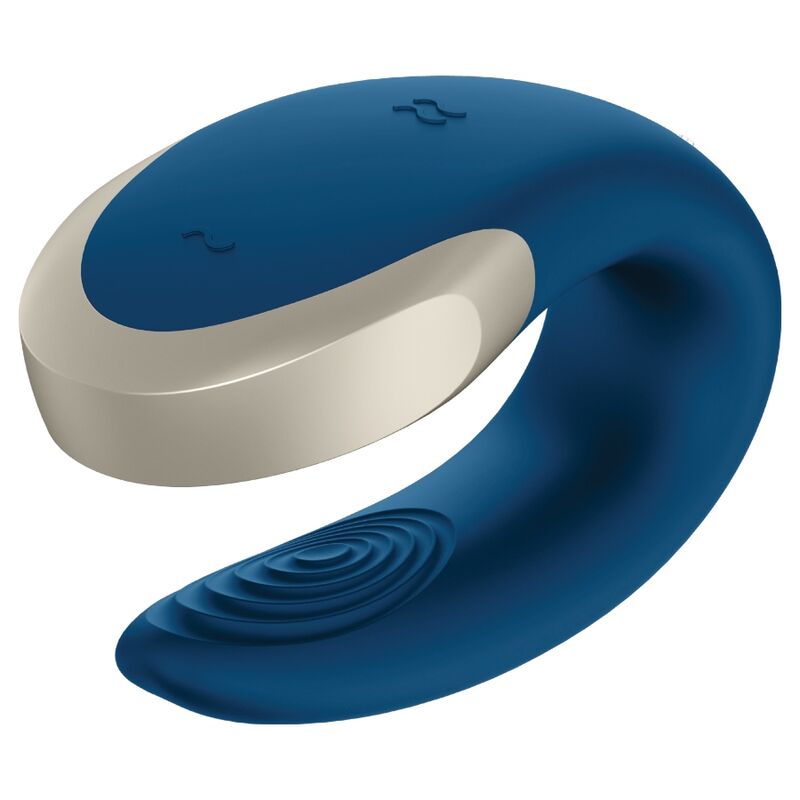 Double Love Luxus Partnervibrator Blau