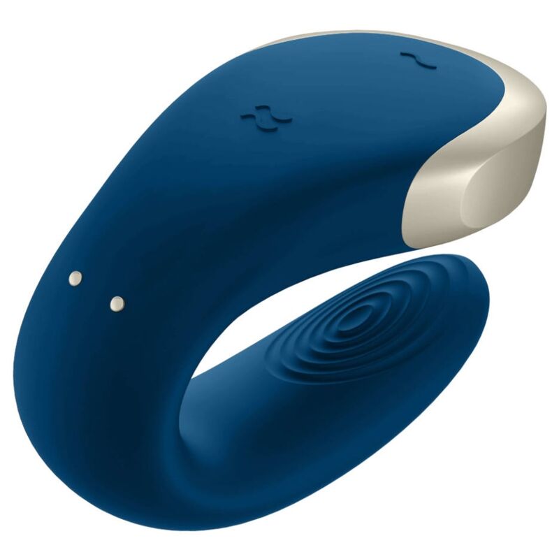 Double Love Luxus Partnervibrator Blau