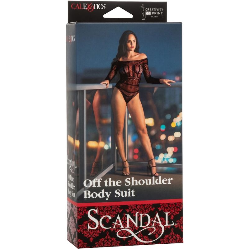 Bodysuit mit Skandal-Schultern in Einheitsgröße