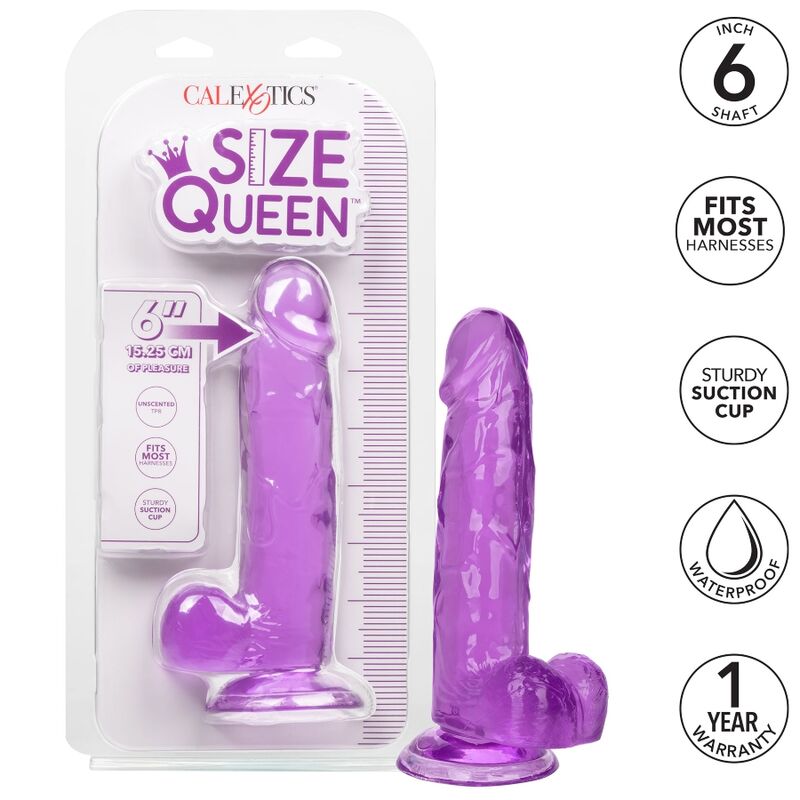 Lila Dildo in Queen-Size 15,3 cm