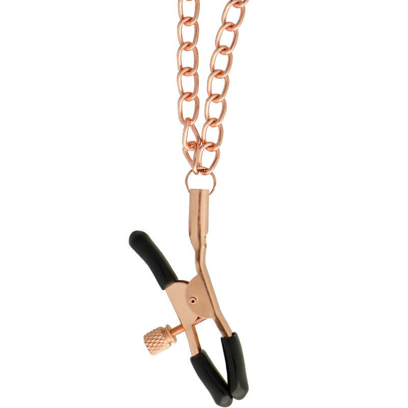 Black Edition Premium Brustwarzenklammern mit Kette