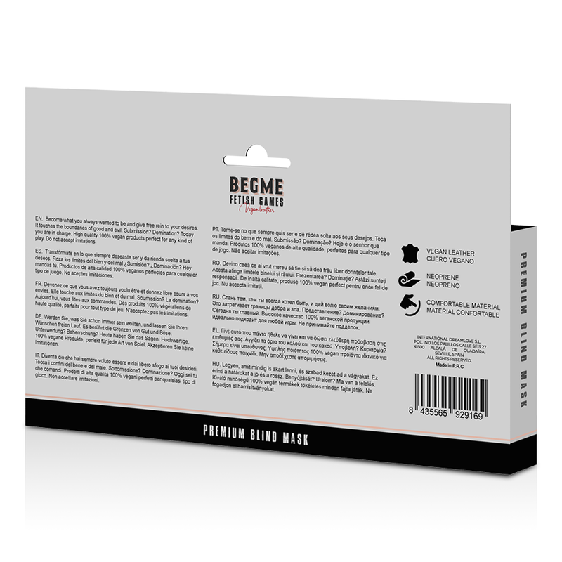 Premium Blindmaske Red Edition mit Neoprenfutter