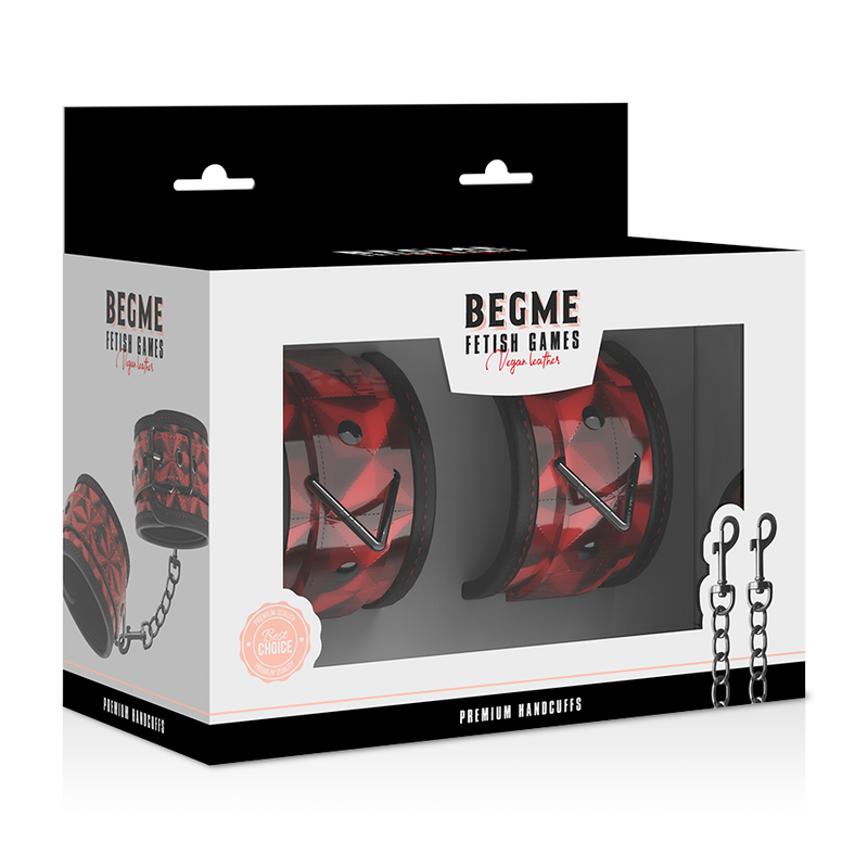 Premium Handschellen Red Edition mit Neoprenfutter