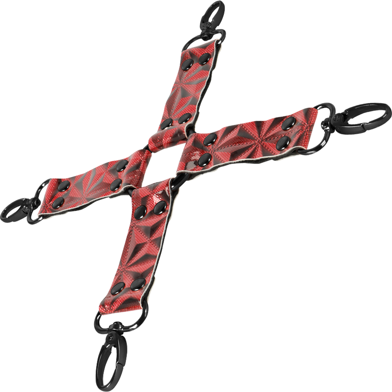 Premium Pig Tie aus veganem Leder, Rote Edition