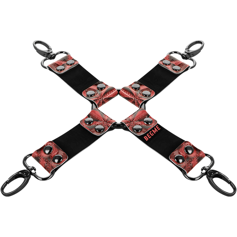 Premium Pig Tie aus veganem Leder, Rote Edition