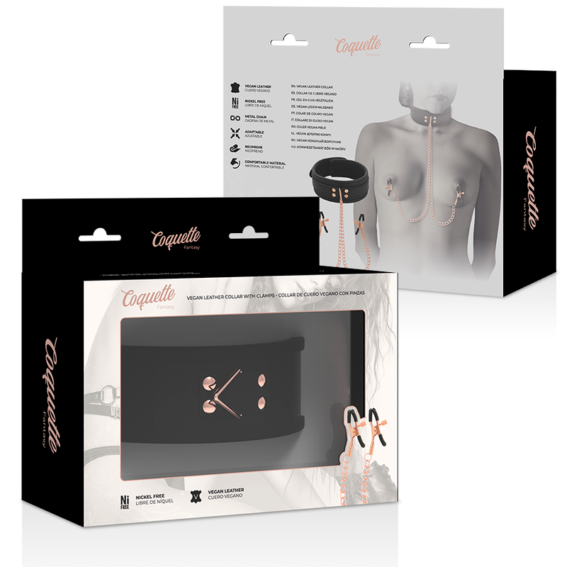 Halskette mit ausgefallener Clip-Spitze und Neopren-Innenfutter