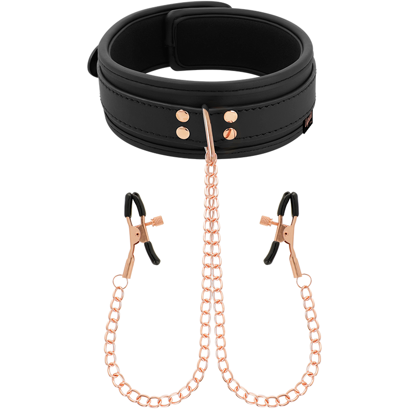 Halskette mit ausgefallener Clip-Spitze und Neopren-Innenfutter