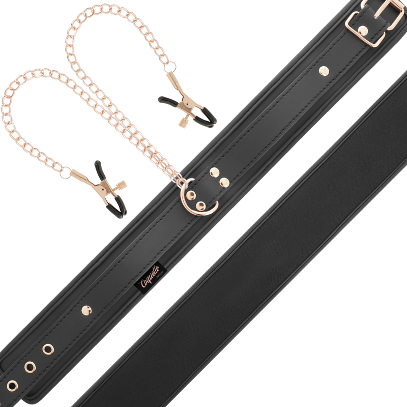 Halskette mit ausgefallener Clip-Spitze und Neopren-Innenfutter
