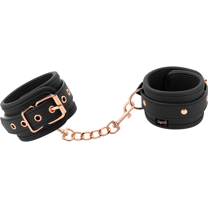 Fantasy-Handschellen aus veganem Leder mit Neoprenfutter