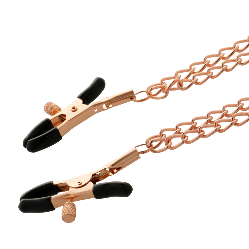 Schicke Metall-Metelon-Clips mit Kette