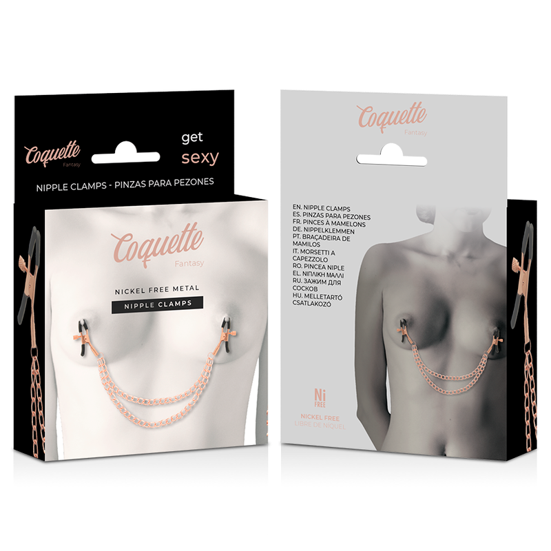 Schicke Metall-Metelon-Clips mit Kette