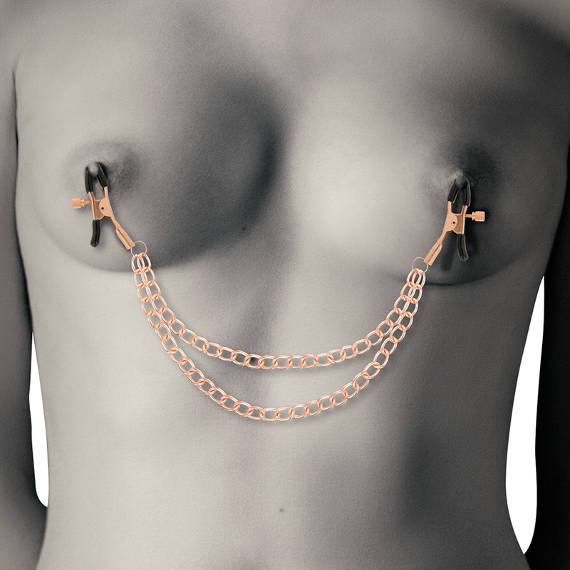 Schicke Metall-Metelon-Clips mit Kette