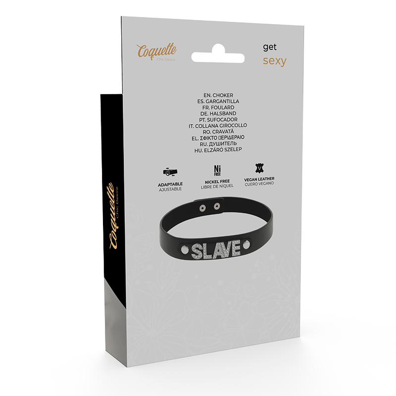 Sklavenhalsband aus veganem Leder