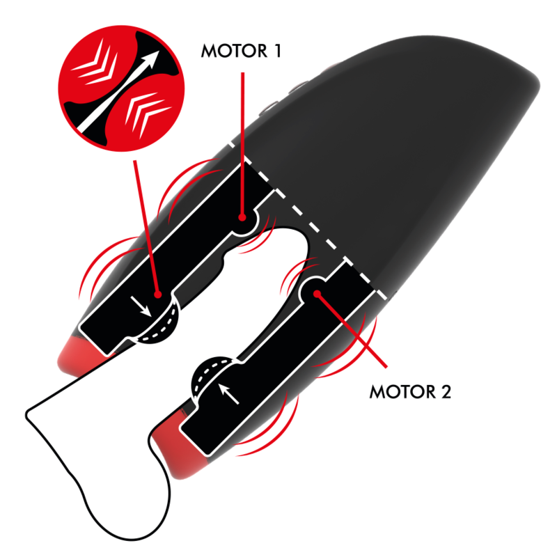 Novax Masturbator mit Vibration und Kompression