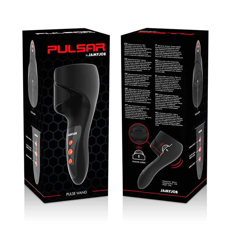 Jamyjob Pulsar Wand Vibrations- und Pulsationsmodi -