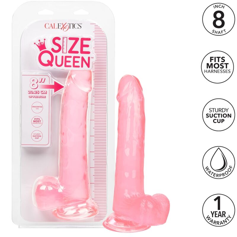 Rosa Dildo in Queen-Size-Größe, 20,3 cm