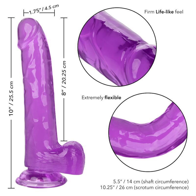 Lila Dildo in Queen-Size-Größe, 20,3 cm