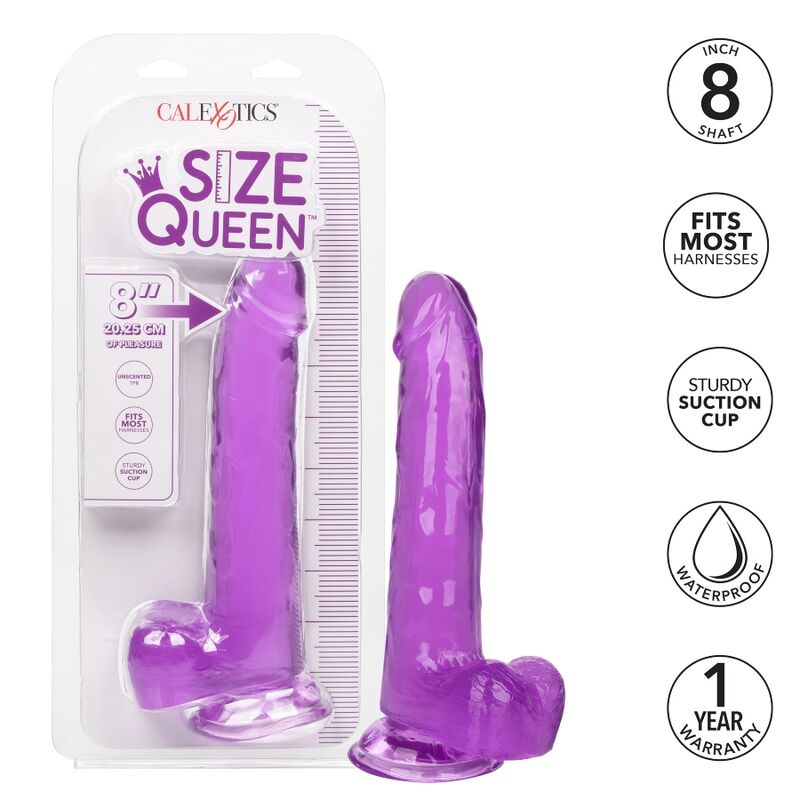 Lila Dildo in Queen-Size-Größe, 20,3 cm
