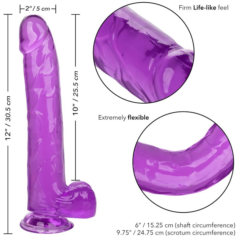 Lila Dildo in Queen-Size-Größe, 25,5 cm