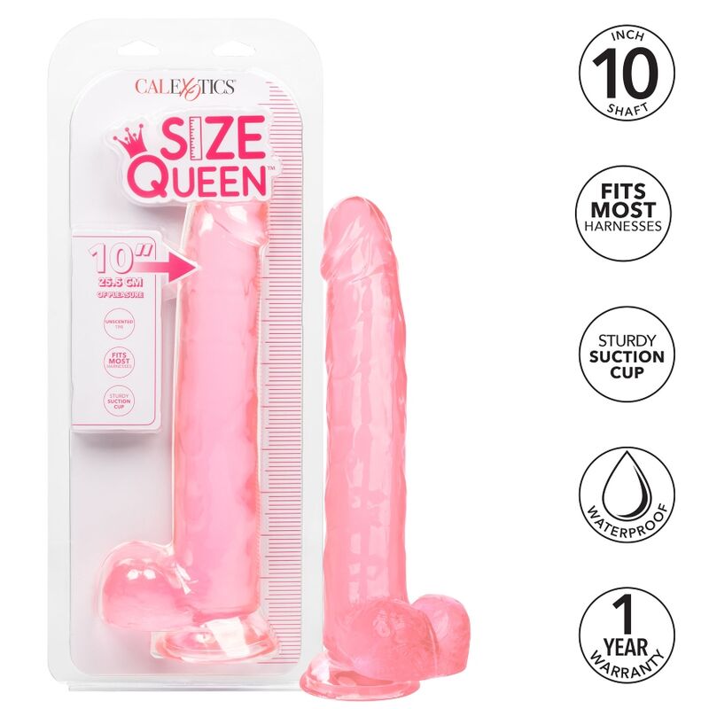 Rosa Dildo in Queen-Size-Größe, 25,5 cm