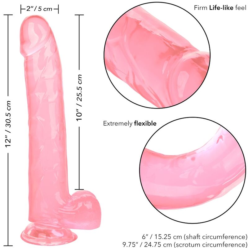 Rosa Dildo in Queen-Size-Größe, 25,5 cm