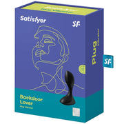 Schwarzer vibrierender Plug „Backdoor Lover“