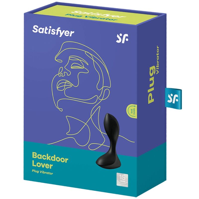 Schwarzer vibrierender Plug „Backdoor Lover“