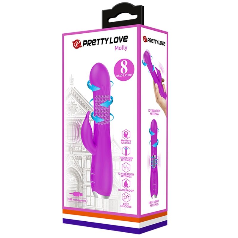 Molly Vibrator mit wiederaufladbarer Rotation