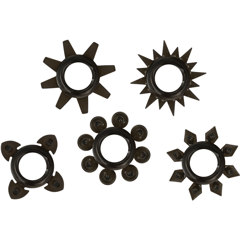 5er Set Hoden- und Penisringe aus Silikon