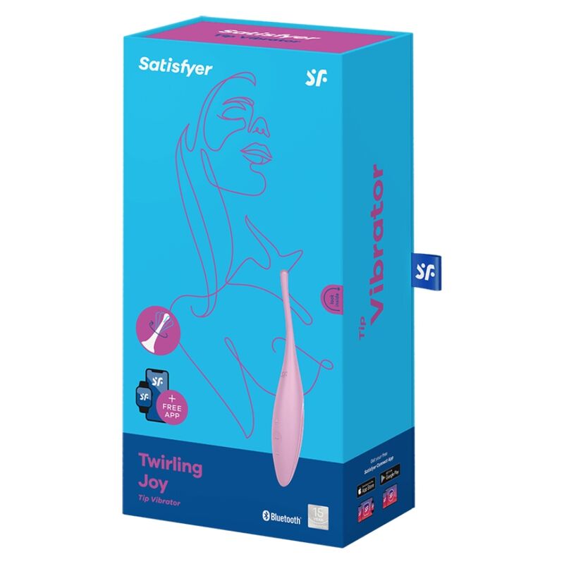 Twirling Joy Rosa Klitoris-Vibrator