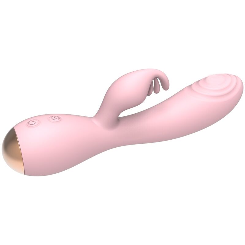 Magic Stick Vibrator mit Rabbit - Hellrosa