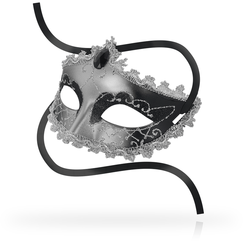 Masken grau schwarze Diamantmaske