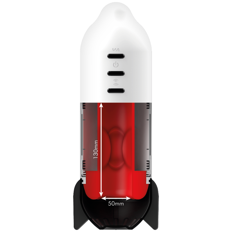 Raketen-Masturbator mit sanfter Kompressions- und Vibrationstechnologie