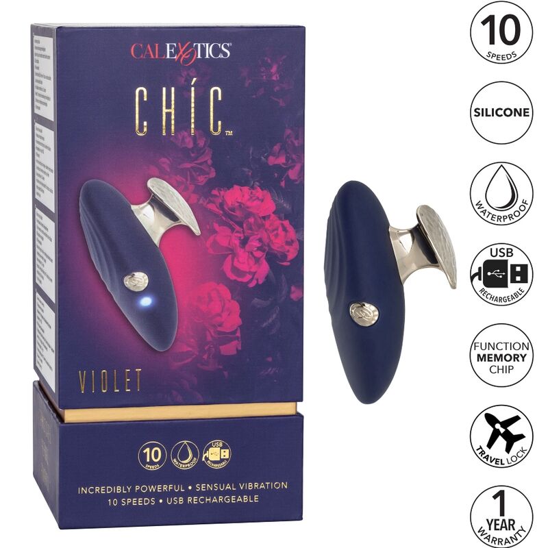 Schicker lila Stimulator mit 10 Geschwindigkeiten