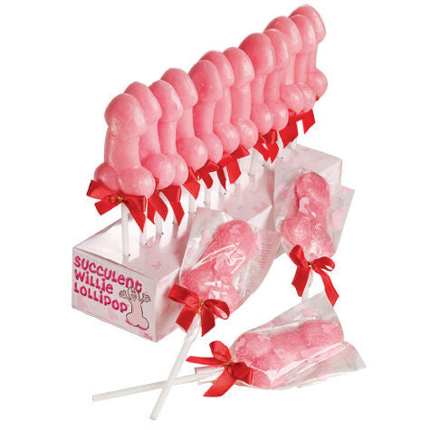Saftiger Willie Lollipop