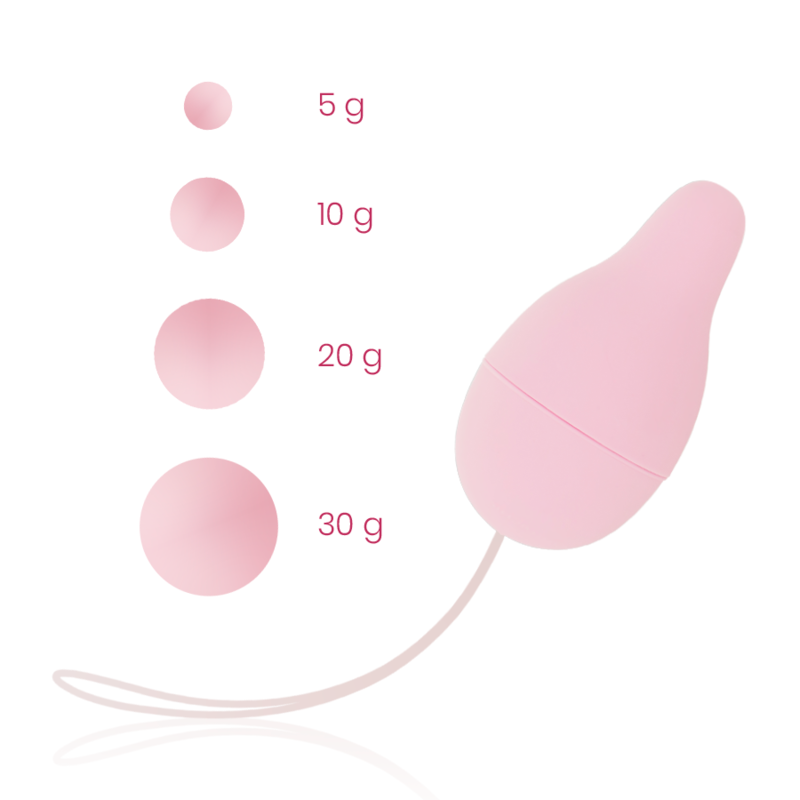 Kegel-Gewichtssystem zur Entwicklung des Beckenbodens