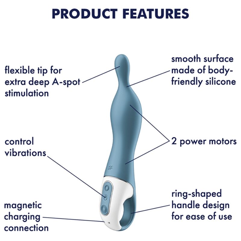 Erstaunlicher blauer 1-Punkt-Vibrator